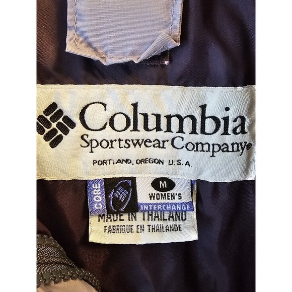 COLUMBIA FIRE RIDGE LIGHT SHELL LINED JACKET , Purple Grey SIZE M Pockets! - Picture 4 of 9